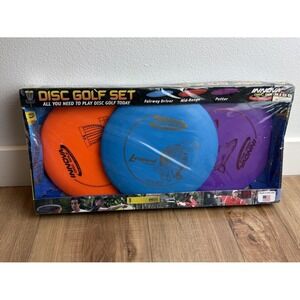 Beginner Set of 3 Innova Disc Golf -Leopard Driver, Shark Midrange, Aviar Putter